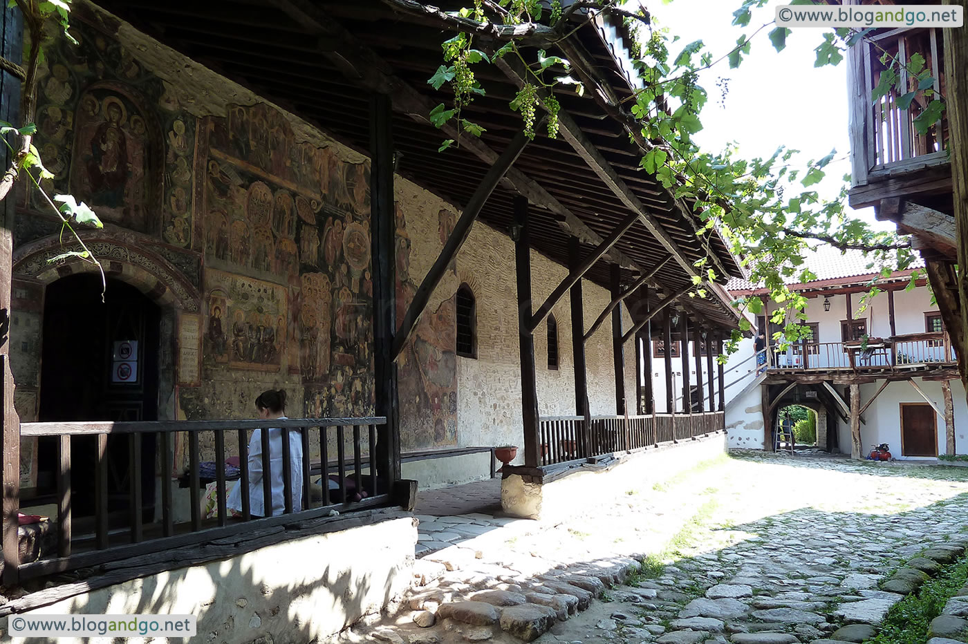 Melnik - South door of the church of the Rozhen Monastery